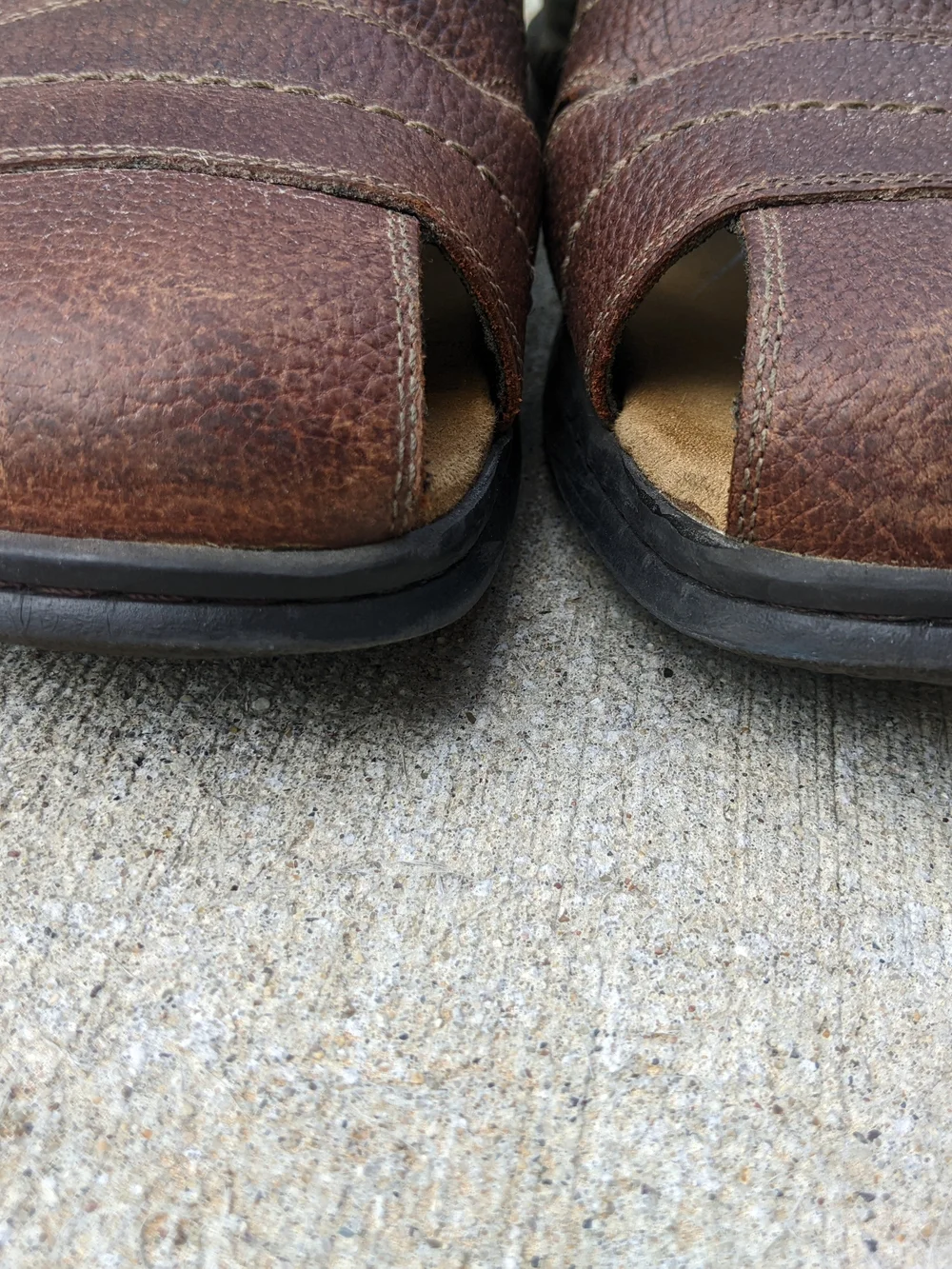 Clarks Brown Leather Men's Fisherman Sandals